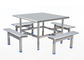 عشوائية نمط الفولاذ المقاوم للصدأ طاولة الطعام والكراسي أي حجم المتاحة المزود