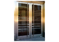 الأبواب السكنية الفولاذ المقاوم للصدأ المألوف مع شكل الحبوب الخشب الطبيعي المزود